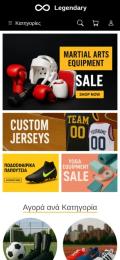 Mobile Screenshot of https://legendarysales.gr