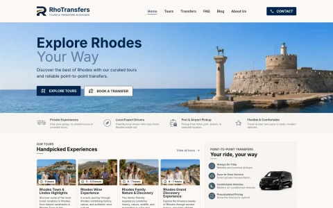 Desktop screenshot of rhotransfers.com
