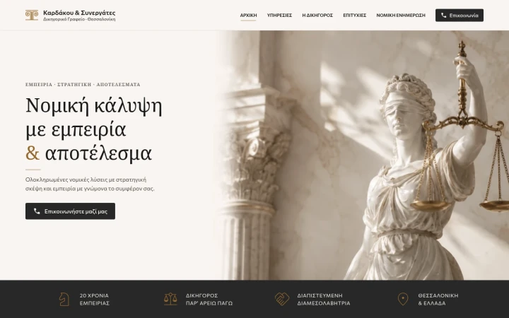 Desktop screenshot of kardakoulaw.com